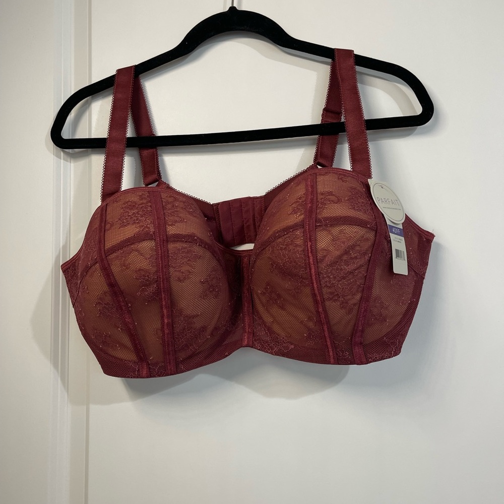 PARFAIT NWT  Lace Lined Mesh Underwire Bra Size 40H